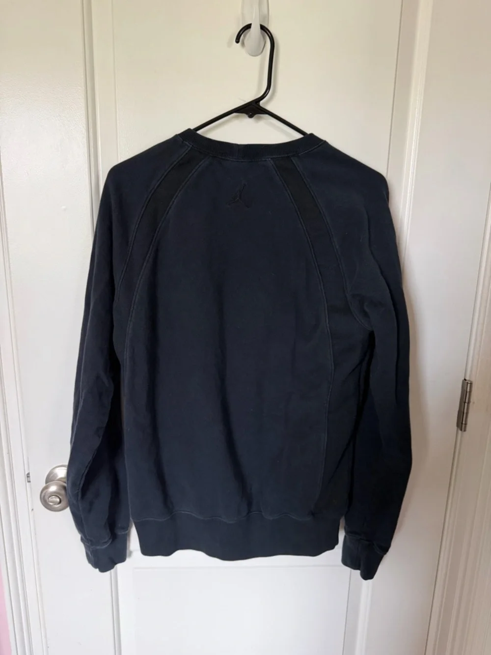 2014 Air Jordan Wings Logo Fleece Pullover Black-on-Black FA14 Size Medium
